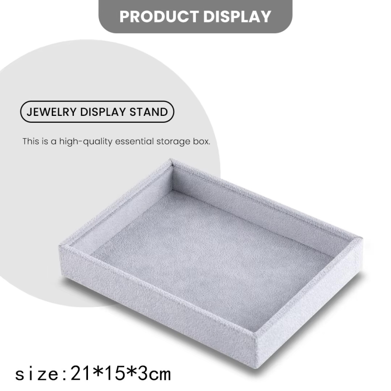 Βελούδινος δίσκος κοσμημάτων για αποθήκευση κολιέ και δαχτυλιδιών, βάση εργαλείου, άνοιξη 2025, μη προσαρμοσμένος