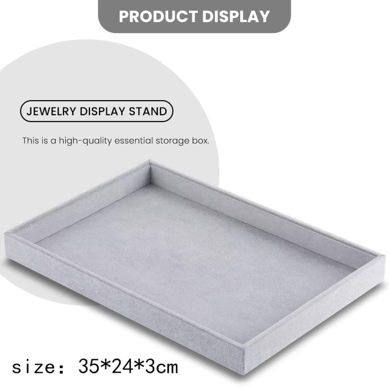 Βελούδινος δίσκος κοσμημάτων για αποθήκευση κολιέ και δαχτυλιδιών, βάση εργαλείου, άνοιξη 2025, μη προσαρμοσμένος