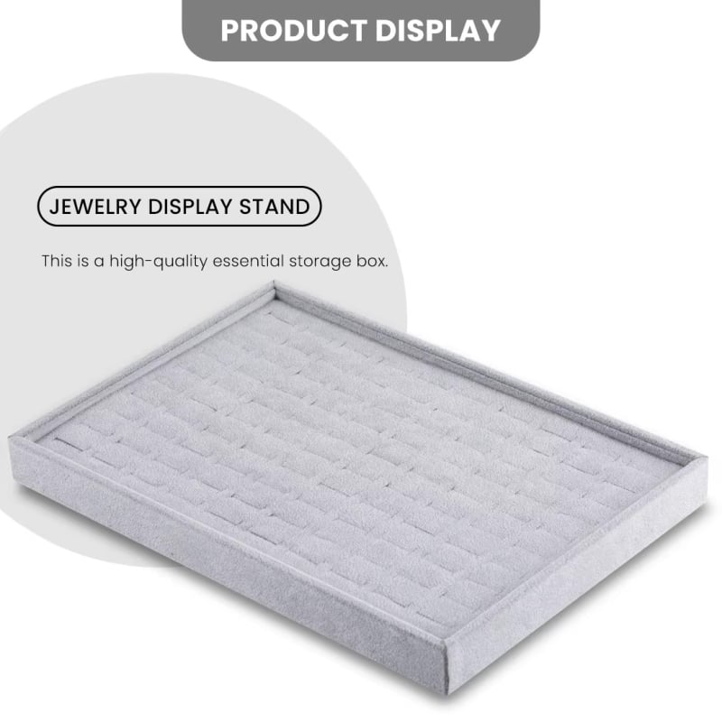 Βελούδινος δίσκος κοσμημάτων για αποθήκευση κολιέ και δαχτυλιδιών, βάση εργαλείου, άνοιξη 2025, μη προσαρμοσμένος