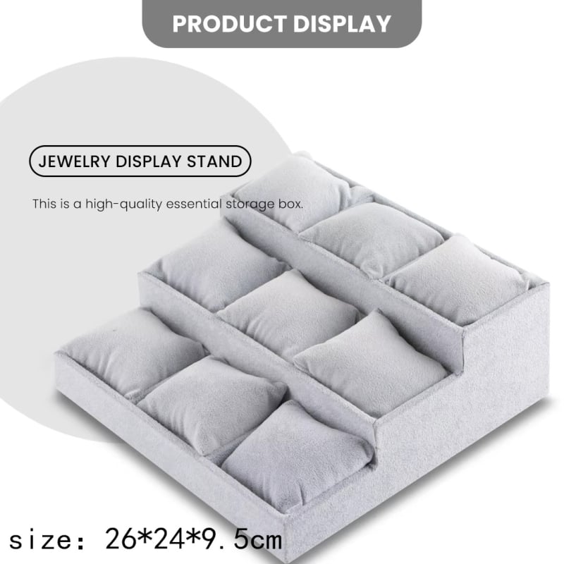 Βελούδινος δίσκος κοσμημάτων για αποθήκευση κολιέ και δαχτυλιδιών, βάση εργαλείου, άνοιξη 2025, μη προσαρμοσμένος