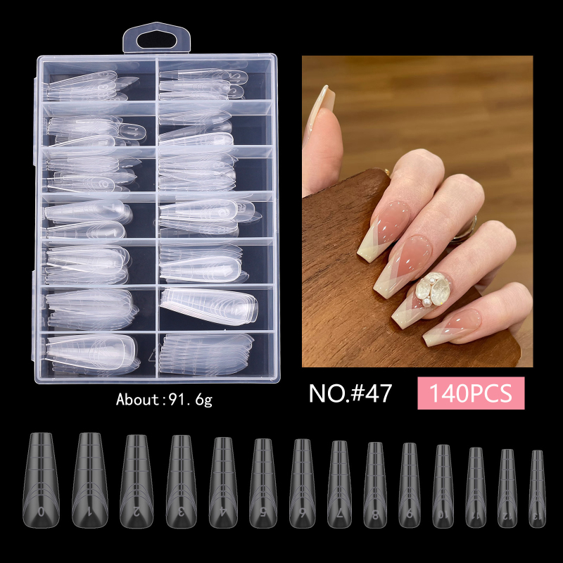 Kristāla nagu formas pagarināšanai – ērgļa ķepas forma, garš asu tips, zvaigžņu debesu raksts, kastīte 140 gab.