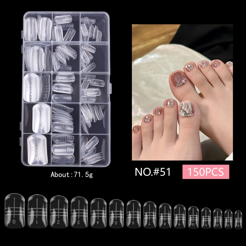 Kristāla nagu formas pagarināšanai – ērgļa ķepas forma, garš asu tips, zvaigžņu debesu raksts, kastīte 140 gab.