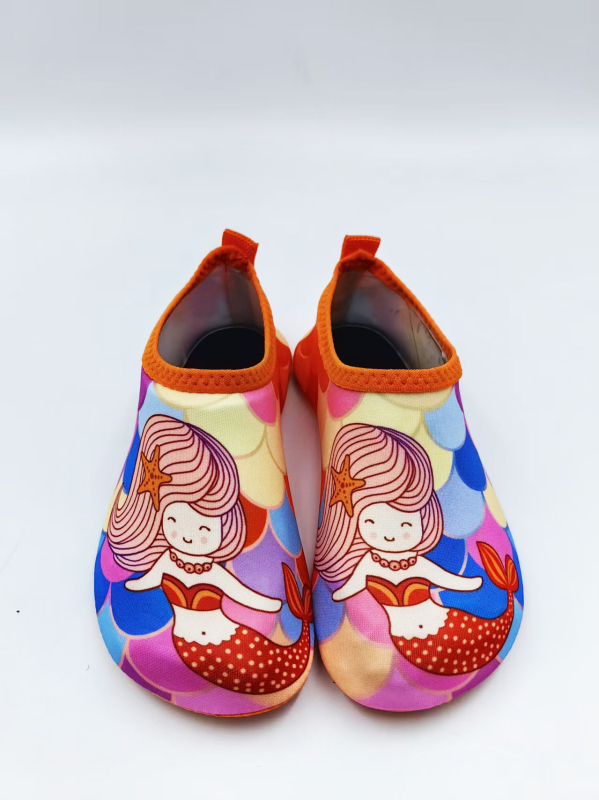 Детски обувки за речни походи, Лайкра горна част, EVA средна подметка, естествен каучук подметка, нисък връх