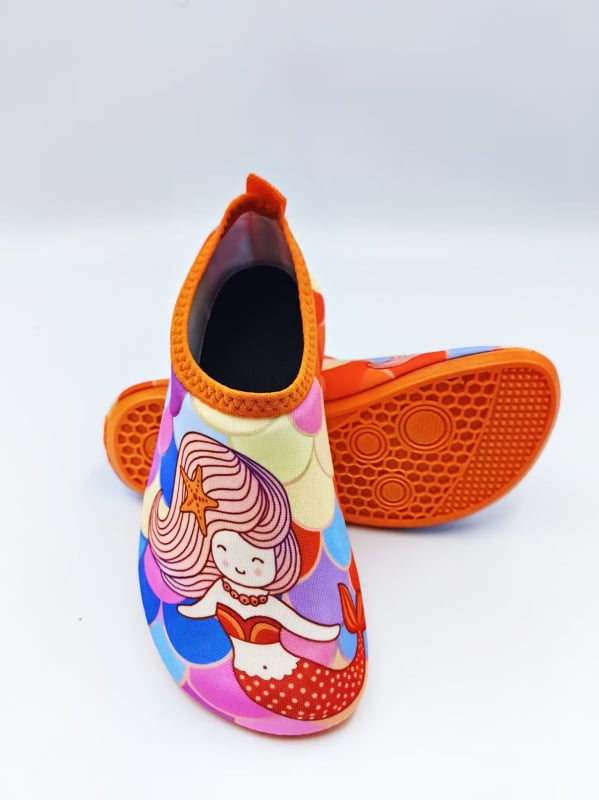 Детски обувки за речни походи, Лайкра горна част, EVA средна подметка, естествен каучук подметка, нисък връх