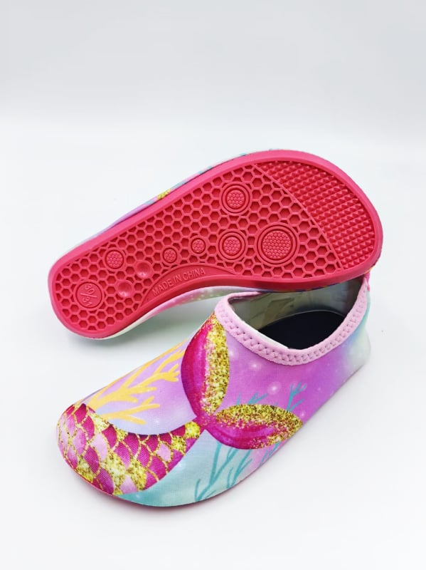 Детски обувки за речни походи, Лайкра горна част, EVA средна подметка, естествен каучук подметка, нисък връх