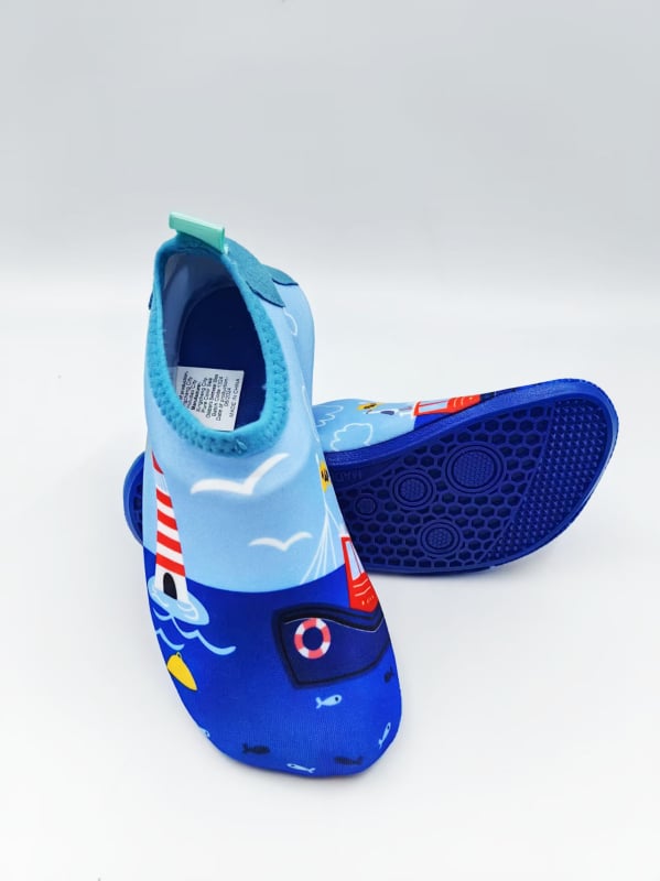 Детски обувки за речни походи, Лайкра горна част, EVA средна подметка, естествен каучук подметка, нисък връх