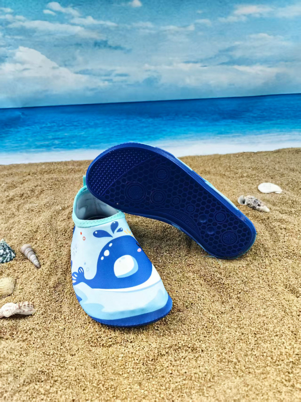 Детски обувки за речни походи, Лайкра горна част, EVA средна подметка, естествен каучук подметка, нисък връх