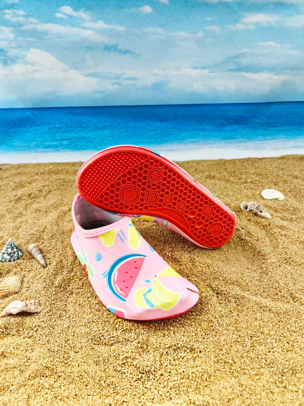 Детски обувки за речни походи, Лайкра горна част, EVA средна подметка, естествен каучук подметка, нисък връх