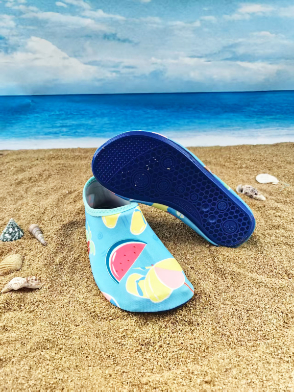 Детски обувки за речни походи, Лайкра горна част, EVA средна подметка, естествен каучук подметка, нисък връх