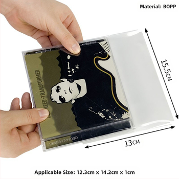 Θήκη προστασίας CD/DVD/Blu-ray — Διαφανής θήκη δίσκου, αυτοσφράγιση, νάιλον πλέγμα, Τύπος Sealed, Κωδικός προϊόντος Fiupeuiroritwr