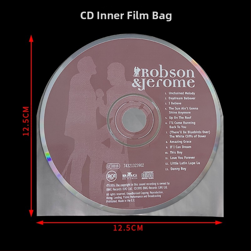 CD/DVD/Blu-ray защитна торбичка — прозрачен диск кейс, самозалепваща, нейлонова мрежа, Sealed Type, артикул Fiupeuiroritwr