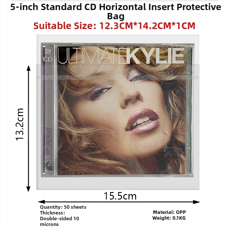 Θήκη προστασίας CD/DVD/Blu-ray — Διαφανής θήκη δίσκου, αυτοσφράγιση, νάιλον πλέγμα, Τύπος Sealed, Κωδικός προϊόντος Fiupeuiroritwr