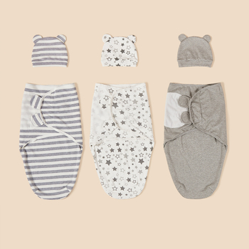 Σετ από 2 τεμάχια για αγκαλιά νεογέννητων από βαμβάκι — σάκος αγκαλιάς και υπνόσακος, Cartoon σχέδιο, Καλοκαίρι, Ασφαλής Κατηγορία Α