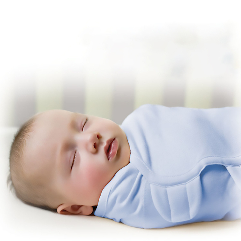 Kokvilnas zīdaiņu 2-dali komplekts — aizvērējs lakatiņš un miega soma, Cartoon raksts, vasara, drošības klase A