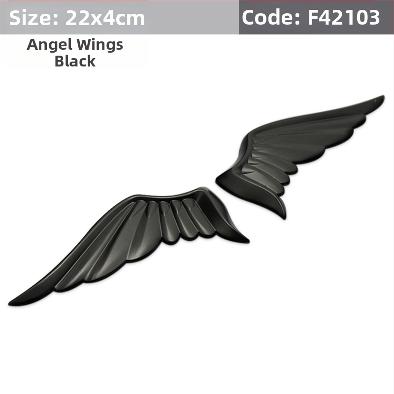 Autó karosszériára szánt matrica – Angyal szárnyai, 3D matrica, Totem minta, mágneses rögzítés