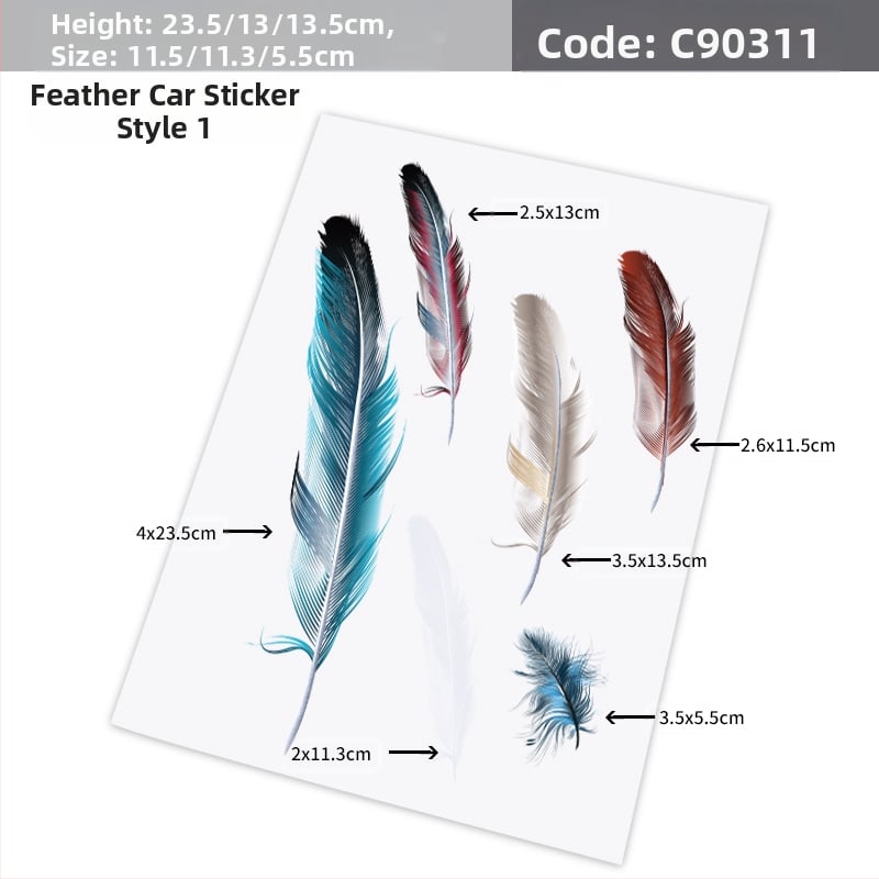 Autó karosszériára szánt matrica – Angyal szárnyai, 3D matrica, Totem minta, mágneses rögzítés