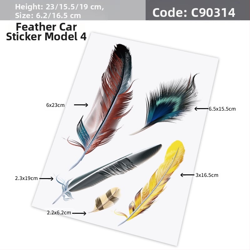 Autó karosszériára szánt matrica – Angyal szárnyai, 3D matrica, Totem minta, mágneses rögzítés