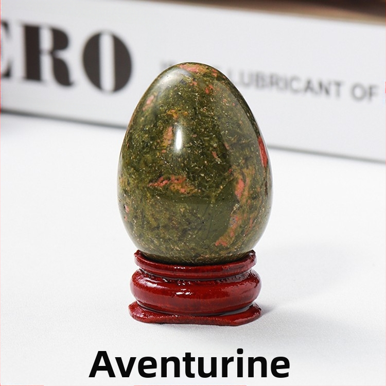 Διακοσμητικό κρυσταλλινο αυγό για διακόσμηση, φυσικός κρύσταλλος, οβάλ σχήμα, λείανση και γυάλισμα, δυνατότητα παραμετροποίησης