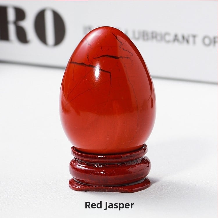 Διακοσμητικό κρυσταλλινο αυγό για διακόσμηση, φυσικός κρύσταλλος, οβάλ σχήμα, λείανση και γυάλισμα, δυνατότητα παραμετροποίησης