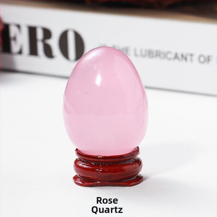 Διακοσμητικό κρυσταλλινο αυγό για διακόσμηση, φυσικός κρύσταλλος, οβάλ σχήμα, λείανση και γυάλισμα, δυνατότητα παραμετροποίησης