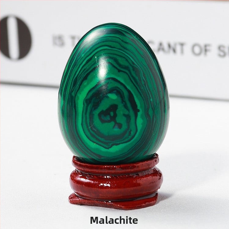 Διακοσμητικό κρυσταλλινο αυγό για διακόσμηση, φυσικός κρύσταλλος, οβάλ σχήμα, λείανση και γυάλισμα, δυνατότητα παραμετροποίησης