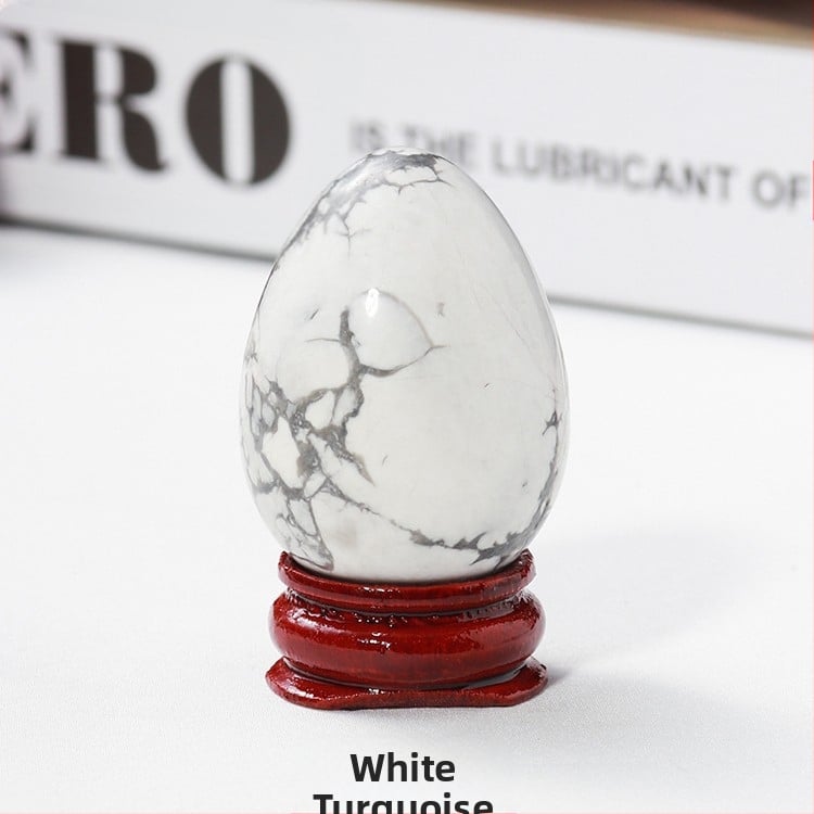 Διακοσμητικό κρυσταλλινο αυγό για διακόσμηση, φυσικός κρύσταλλος, οβάλ σχήμα, λείανση και γυάλισμα, δυνατότητα παραμετροποίησης