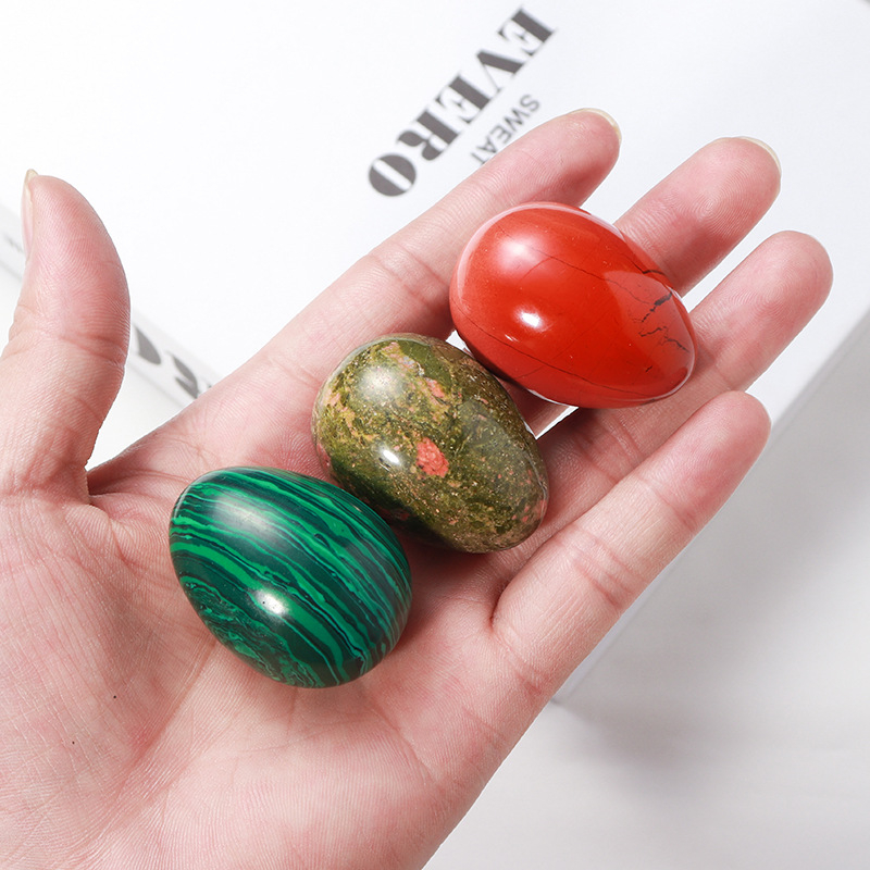 Διακοσμητικό κρυσταλλινο αυγό για διακόσμηση, φυσικός κρύσταλλος, οβάλ σχήμα, λείανση και γυάλισμα, δυνατότητα παραμετροποίησης