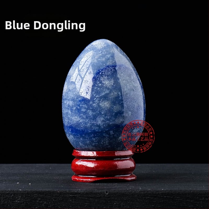 Διακοσμητικό κρυσταλλινο αυγό για διακόσμηση, φυσικός κρύσταλλος, οβάλ σχήμα, λείανση και γυάλισμα, δυνατότητα παραμετροποίησης