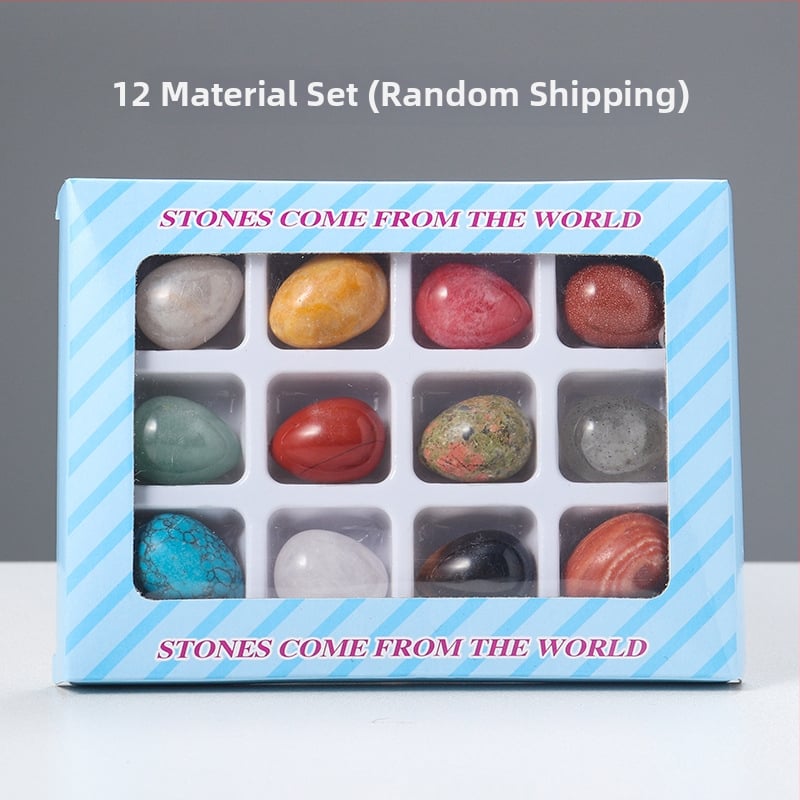 Διακοσμητικό κρυσταλλινο αυγό για διακόσμηση, φυσικός κρύσταλλος, οβάλ σχήμα, λείανση και γυάλισμα, δυνατότητα παραμετροποίησης