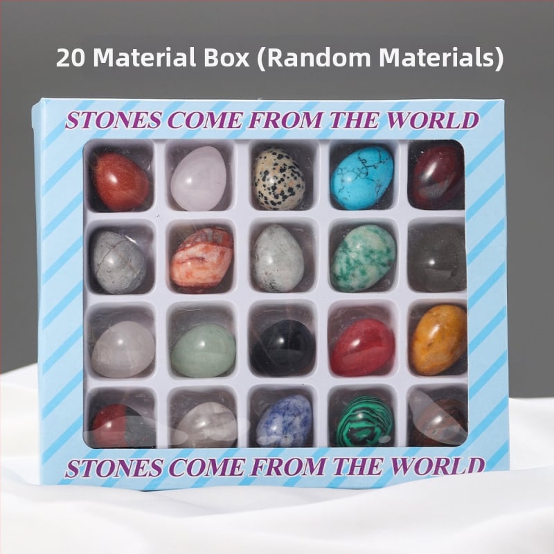 Διακοσμητικό κρυσταλλινο αυγό για διακόσμηση, φυσικός κρύσταλλος, οβάλ σχήμα, λείανση και γυάλισμα, δυνατότητα παραμετροποίησης