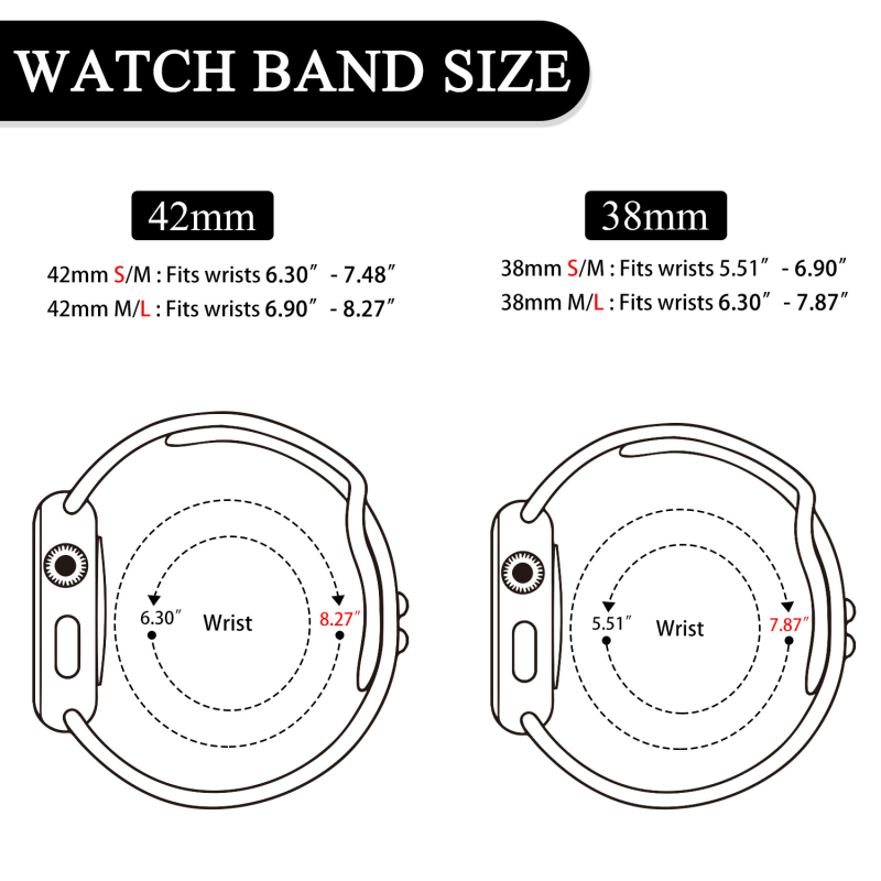 Bimei Biyou márkájú szilikon Apple Watch szíj, csap zár, testre szabható interfész méret, 15 g