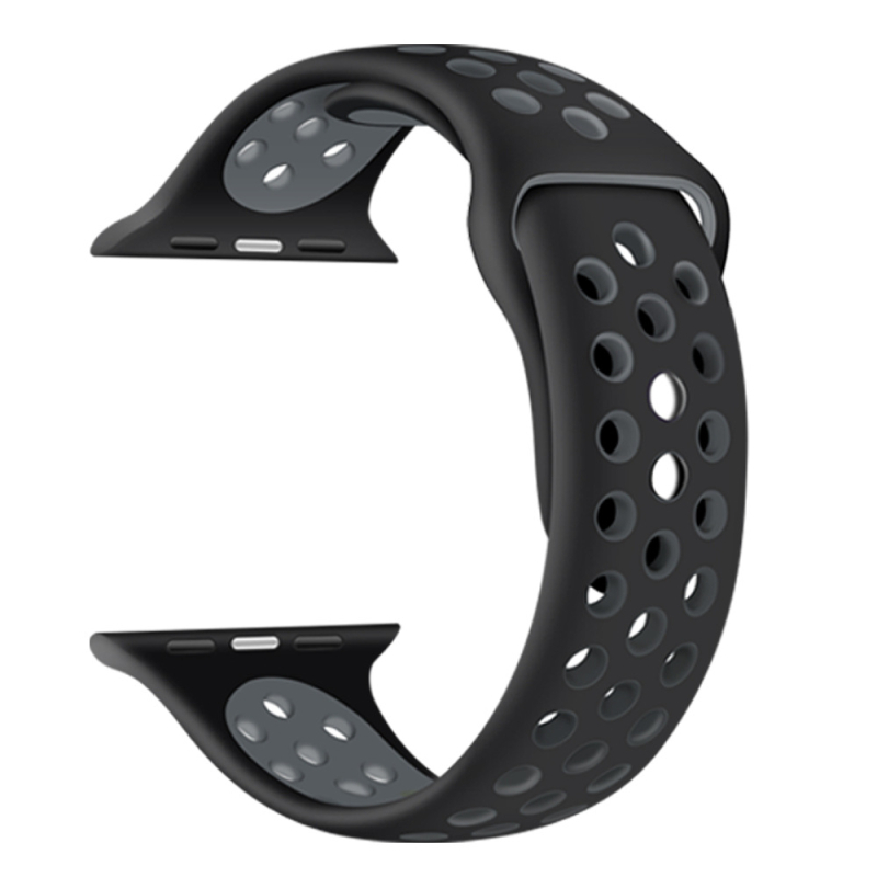 Bimei Biyou márkájú szilikon Apple Watch szíj, csap zár, testre szabható interfész méret, 15 g