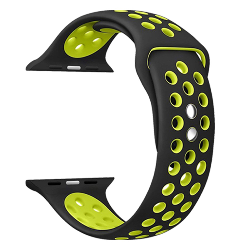 Bimei Biyou márkájú szilikon Apple Watch szíj, csap zár, testre szabható interfész méret, 15 g