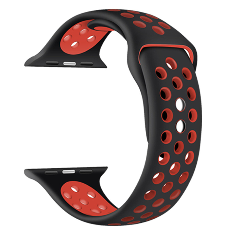 Bimei Biyou márkájú szilikon Apple Watch szíj, csap zár, testre szabható interfész méret, 15 g