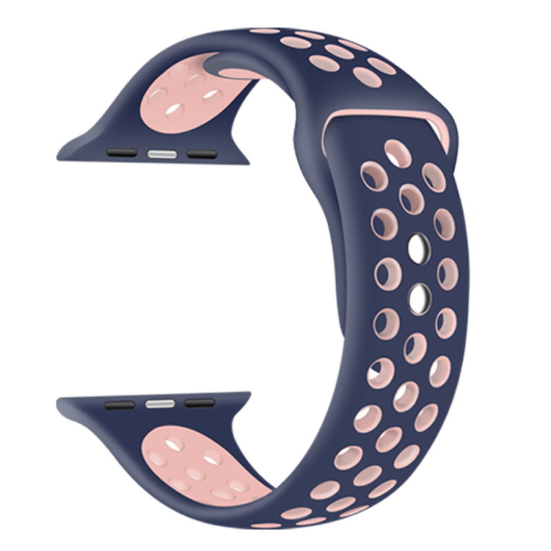 Bimei Biyou márkájú szilikon Apple Watch szíj, csap zár, testre szabható interfész méret, 15 g