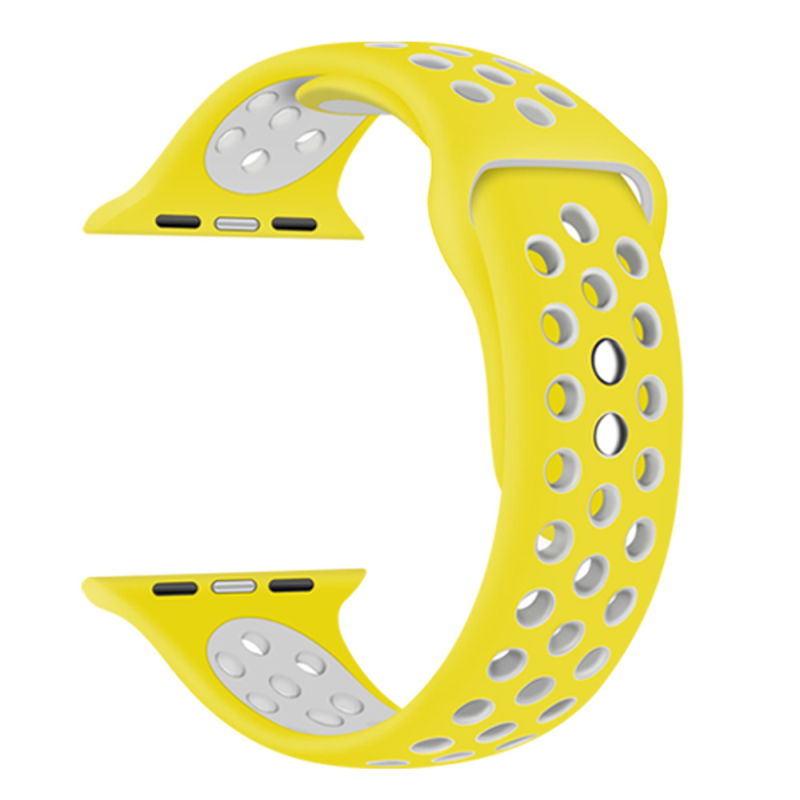 Bimei Biyou márkájú szilikon Apple Watch szíj, csap zár, testre szabható interfész méret, 15 g