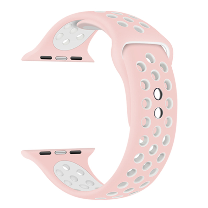 Bimei Biyou márkájú szilikon Apple Watch szíj, csap zár, testre szabható interfész méret, 15 g