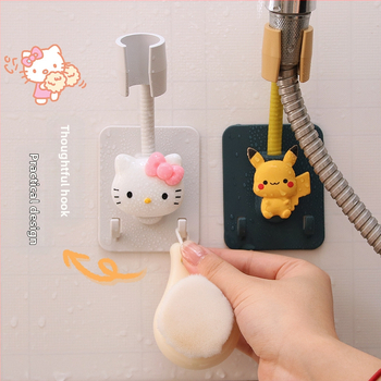 Στήριγμα κεφαλής ντους με αυτοκόλλητη τοποθέτηση χωρίς διάτρηση – ρυθμιζόμενο, πλαστικό αξεσουάρ μπάνιου