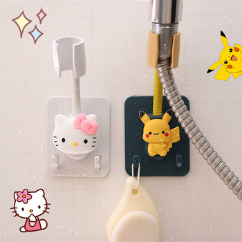 Στήριγμα κεφαλής ντους με αυτοκόλλητη τοποθέτηση χωρίς διάτρηση – ρυθμιζόμενο, πλαστικό αξεσουάρ μπάνιου