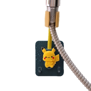 Στήριγμα κεφαλής ντους με αυτοκόλλητη τοποθέτηση χωρίς διάτρηση – ρυθμιζόμενο, πλαστικό αξεσουάρ μπάνιου