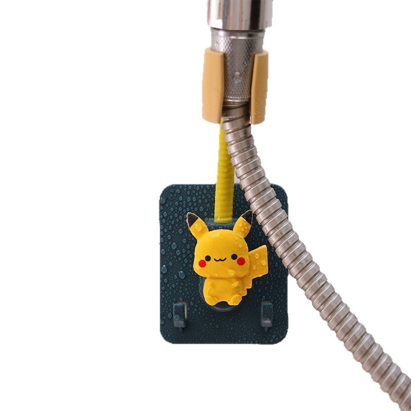 Στήριγμα κεφαλής ντους με αυτοκόλλητη τοποθέτηση χωρίς διάτρηση – ρυθμιζόμενο, πλαστικό αξεσουάρ μπάνιου