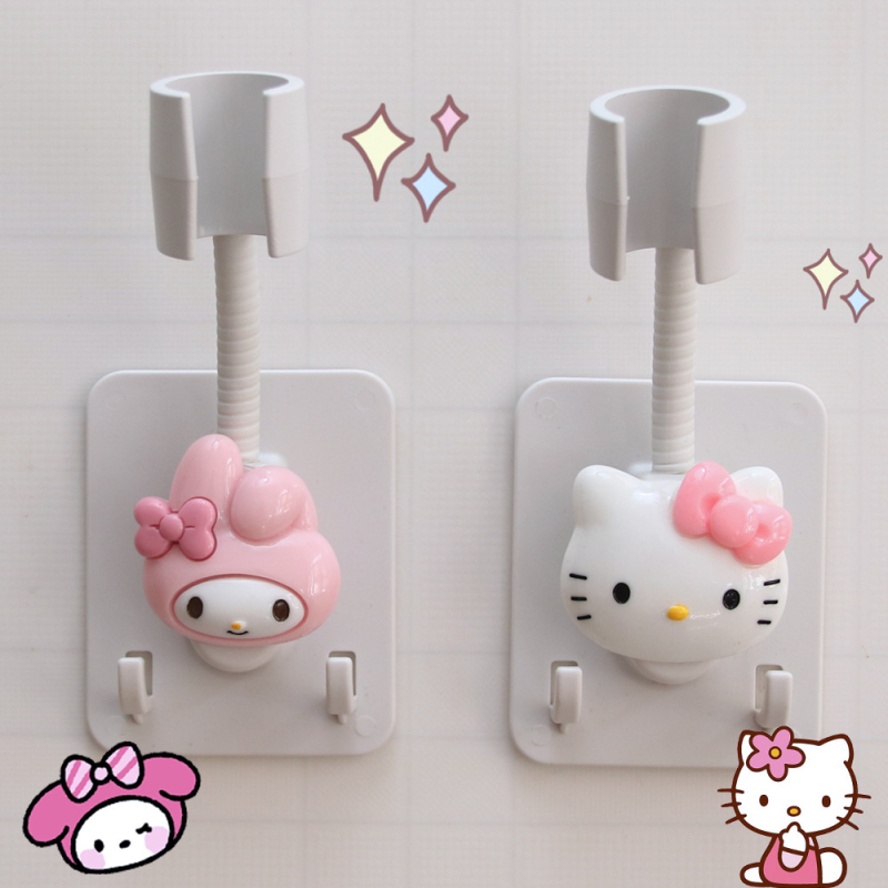 Στήριγμα κεφαλής ντους με αυτοκόλλητη τοποθέτηση χωρίς διάτρηση – ρυθμιζόμενο, πλαστικό αξεσουάρ μπάνιου