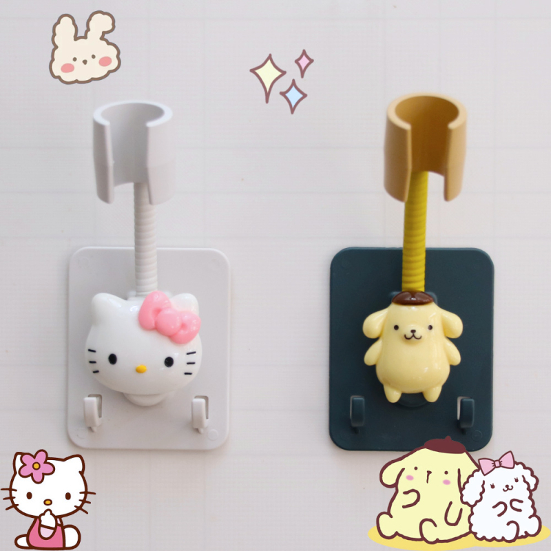 Στήριγμα κεφαλής ντους με αυτοκόλλητη τοποθέτηση χωρίς διάτρηση – ρυθμιζόμενο, πλαστικό αξεσουάρ μπάνιου