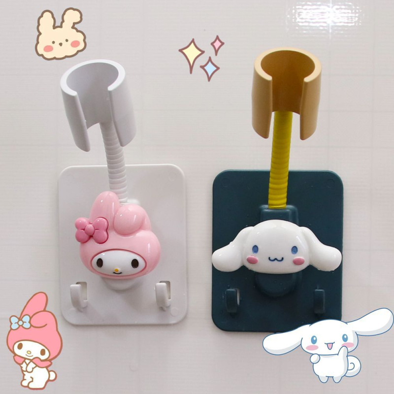 Στήριγμα κεφαλής ντους με αυτοκόλλητη τοποθέτηση χωρίς διάτρηση – ρυθμιζόμενο, πλαστικό αξεσουάρ μπάνιου