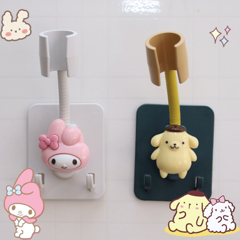 Στήριγμα κεφαλής ντους με αυτοκόλλητη τοποθέτηση χωρίς διάτρηση – ρυθμιζόμενο, πλαστικό αξεσουάρ μπάνιου