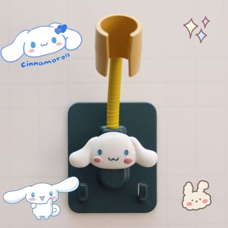 Στήριγμα κεφαλής ντους με αυτοκόλλητη τοποθέτηση χωρίς διάτρηση – ρυθμιζόμενο, πλαστικό αξεσουάρ μπάνιου