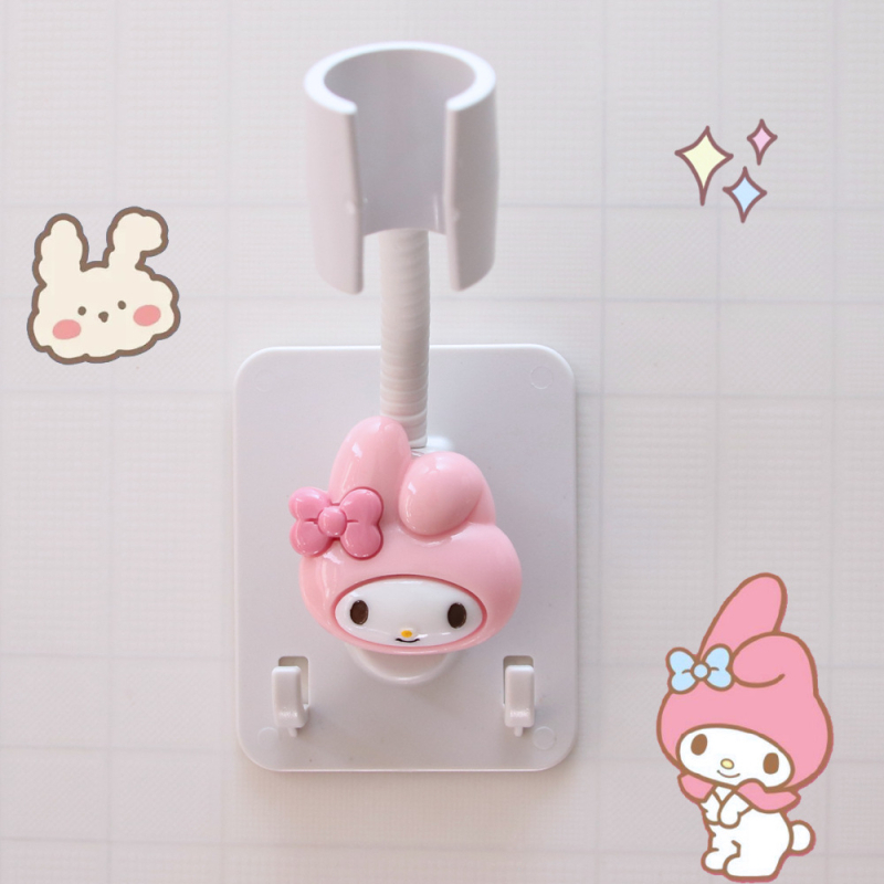 Στήριγμα κεφαλής ντους με αυτοκόλλητη τοποθέτηση χωρίς διάτρηση – ρυθμιζόμενο, πλαστικό αξεσουάρ μπάνιου