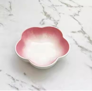 Πορσελάνινο πιάτο σε σκανδιναβικό στυλ, ακανόνιστο σχήμα, κατάλληλο για μικροκύματα