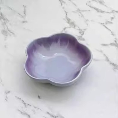 Πορσελάνινο πιάτο σε σκανδιναβικό στυλ, ακανόνιστο σχήμα, κατάλληλο για μικροκύματα