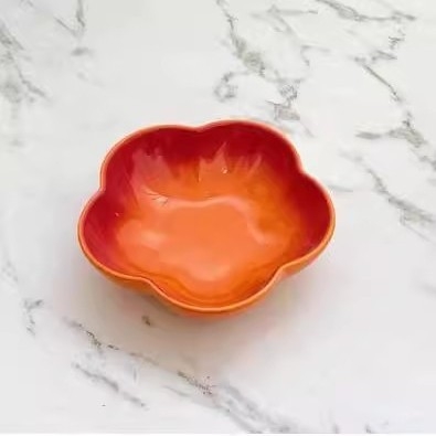 Πορσελάνινο πιάτο σε σκανδιναβικό στυλ, ακανόνιστο σχήμα, κατάλληλο για μικροκύματα